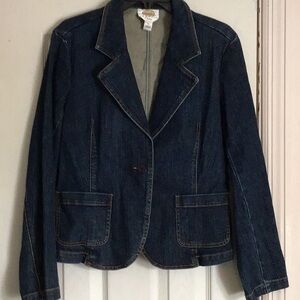 Talbots denim blazer